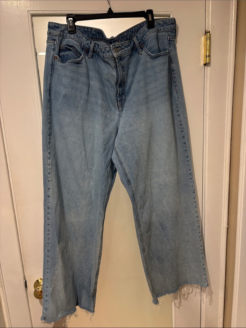 Old Navy Light Blue Wide Leg Flare Jeans